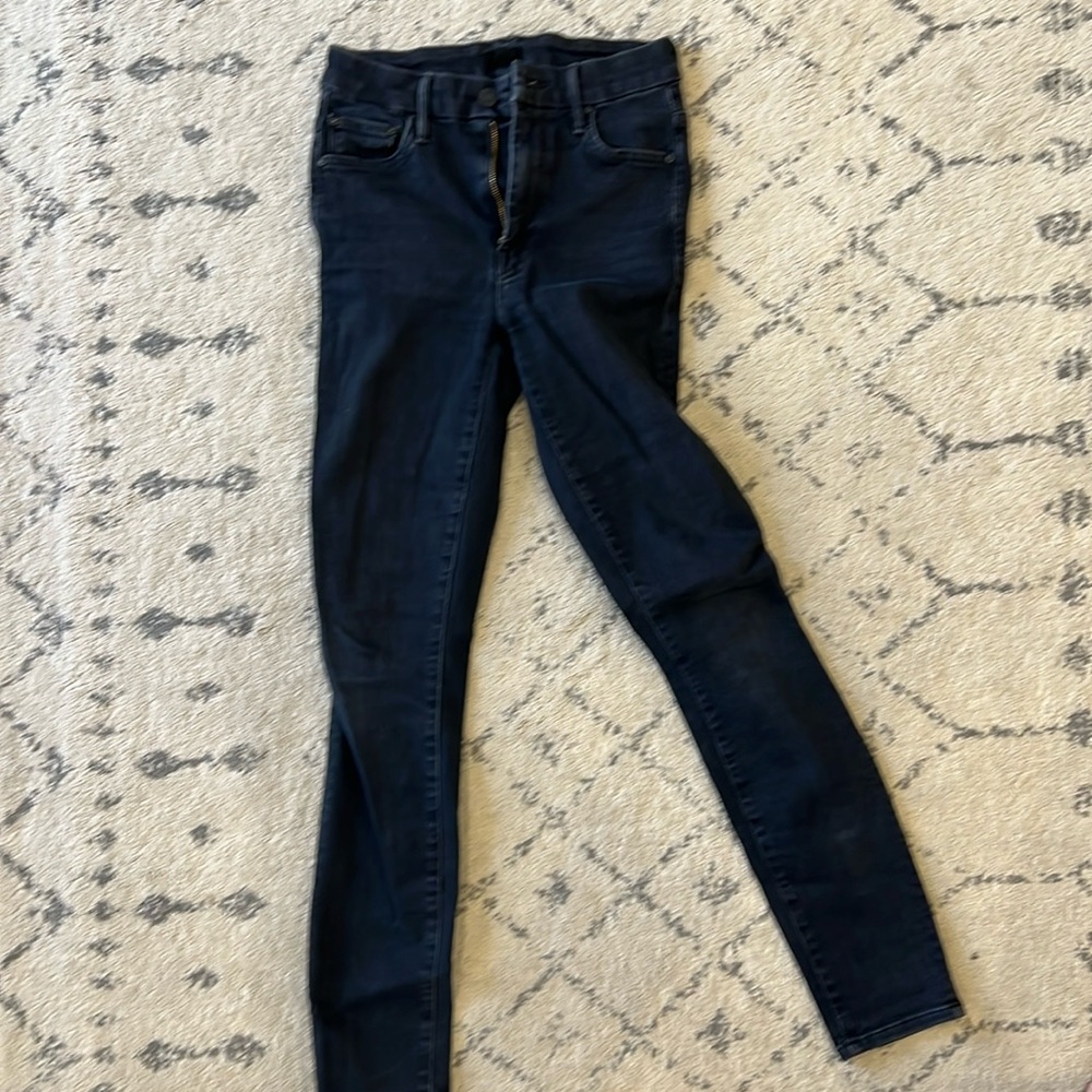 MOTHER DENIM HIGH WAISTED SKINNY JEANS